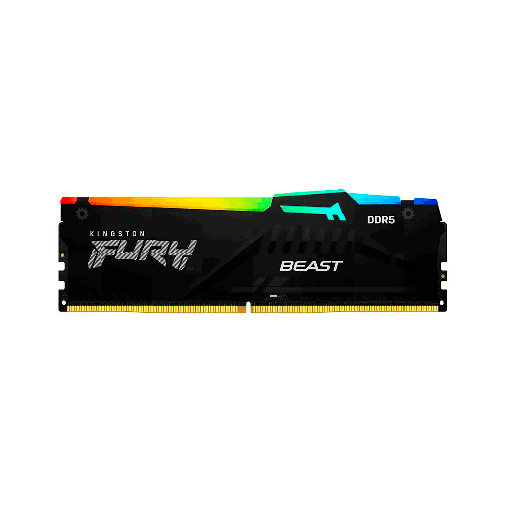 MEMORIA RAM DDR5 32G 4800 KINGSTON FURY BEAST BK KF548C38BBA-32 RGB XMP