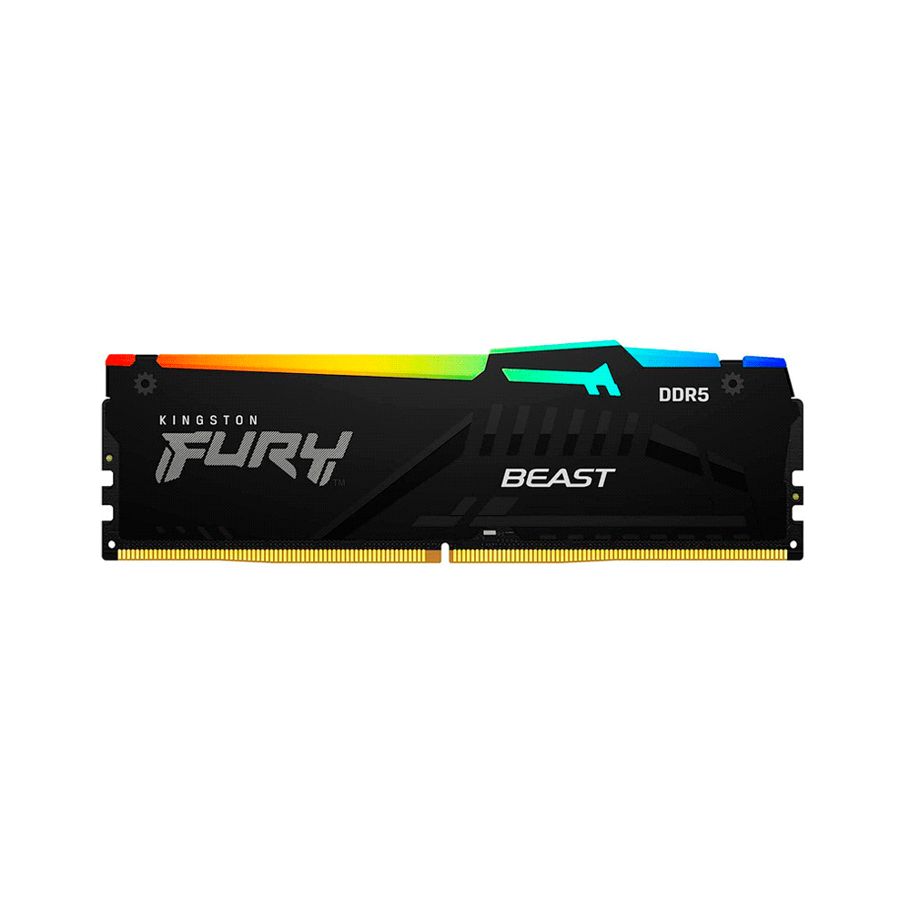 MEMORIA RAM DDR5 32G 6000 KINGSTON FURY BEAST BK KF560C40BBA-32 RGB XMP